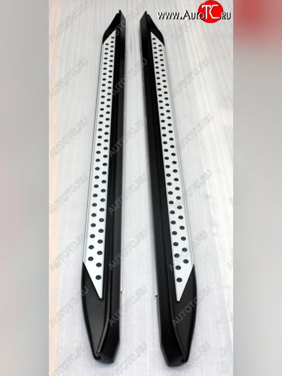 Пороги BMW Style (длинная база, без крепежа) Toyota RAV4 XA30 5 дв. 2-ой рестайлинг (2010-2013)  в Самаре Самарской области