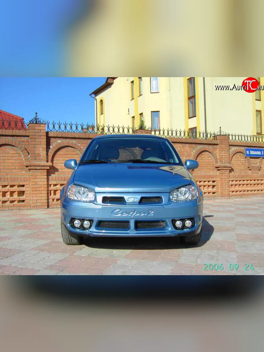 Передний бампер Софи 2 Лада ВАЗ Калина 1118 седан (2004-2013) (Неокрашенный)  в Керчи Республика Крым