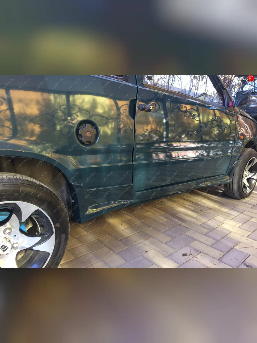 Пороги накладки Клык Лада ВАЗ Ока 1111 (1988-2008) (Неокрашенные)  в Самаре Самарской области