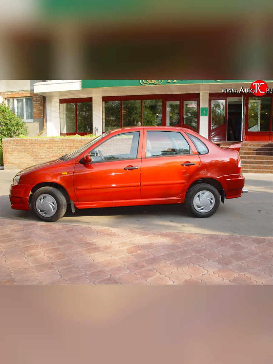 Пороги накладки Софи Лада ВАЗ Калина 1118 седан (2004-2013) (Неокрашенные)  в Керчи Республика Крым