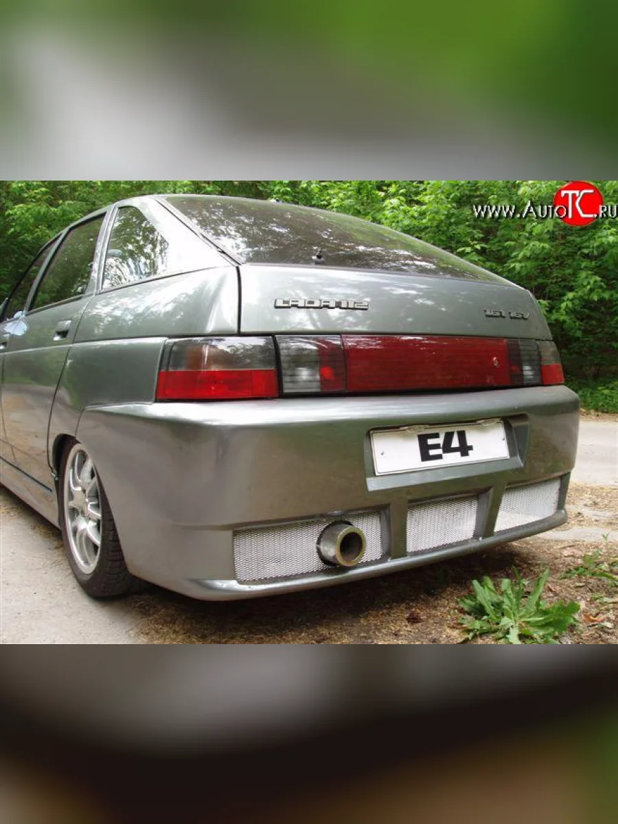Задний бампер Е-4  Лада ВАЗ 2112 (1999-2009) (Неокрашенный)  с доставкой в г. Керчь