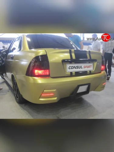 Задний бампер Консул Лада ВАЗ Приора  2170 (2007-2014) седан дорестайлинг