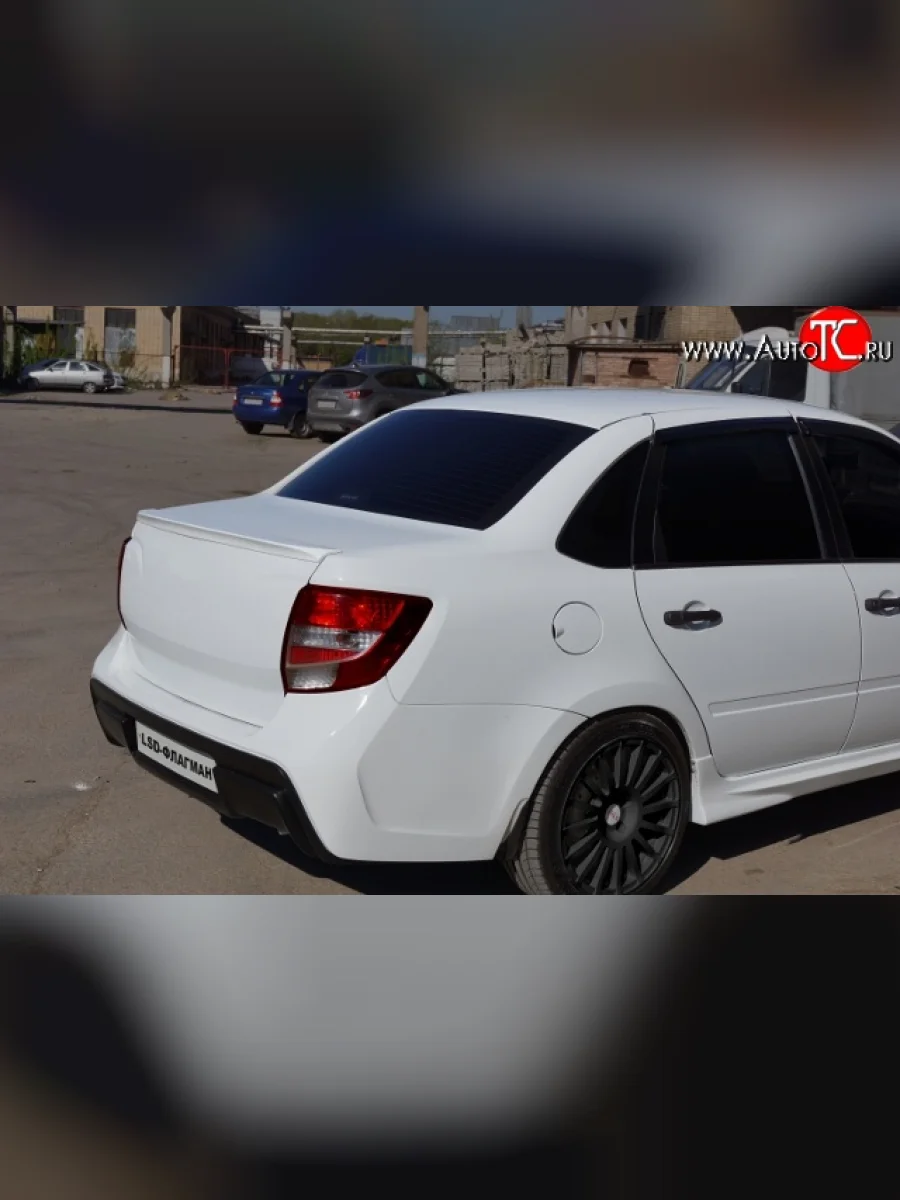 Лип спойлер LSD Лада ВАЗ Гранта 2190 седан  дорестайлинг (2011-2017) (Неокрашенный)  в Самаре Самарской области