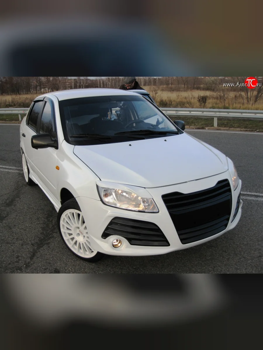 Передний бампер LSD-Estet Лада ВАЗ Гранта 1 2191 лифтбэк дорестайлинг  (2011-2013) (Неокрашенный)  в Керчи Республика Крым