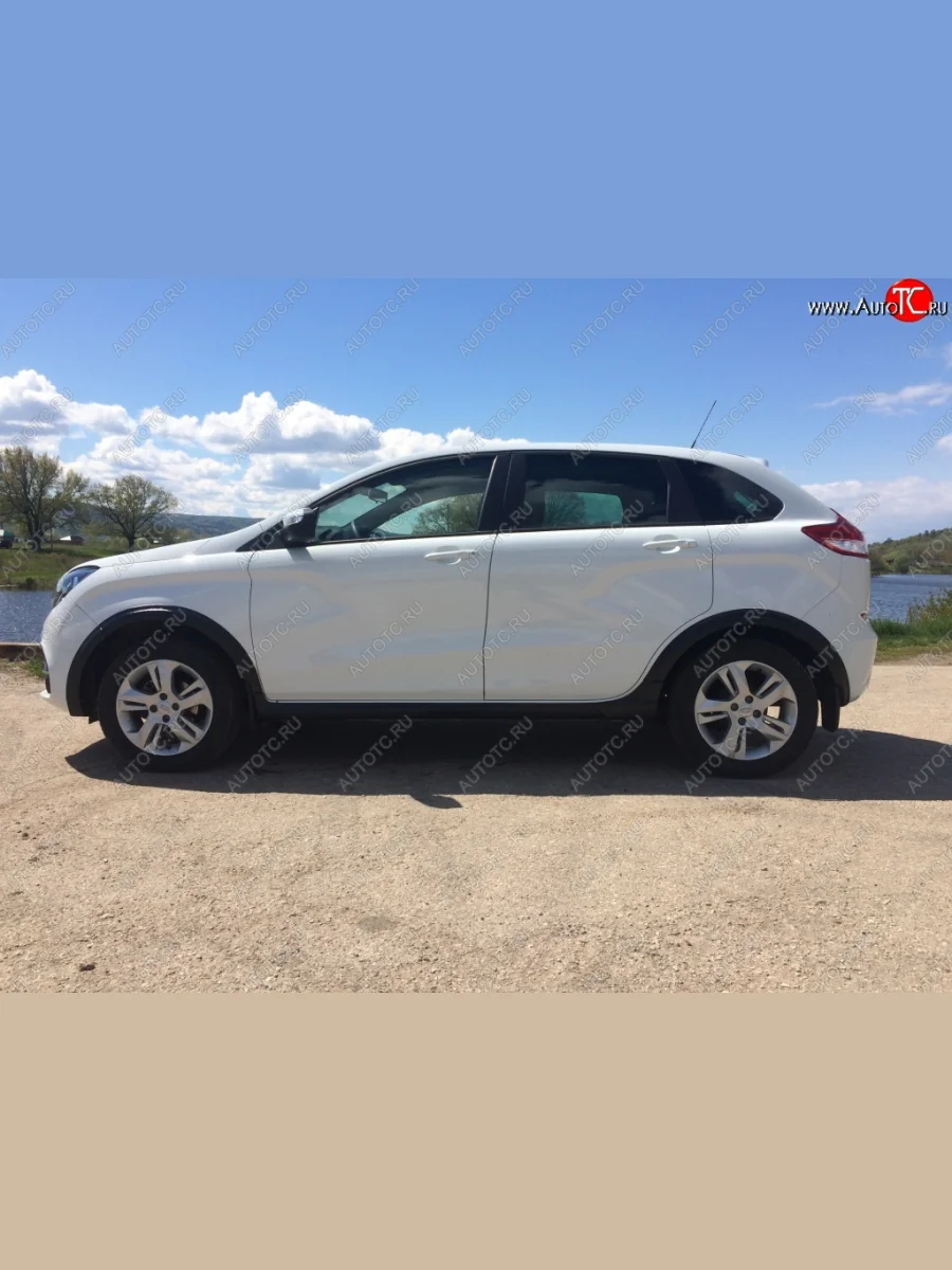 Накладки на колёсные арки и пороги Crosser Лада ВАЗ XRAY (2016-2022) (Текстурная поверхность (шагрень))  в Самаре Самарской области