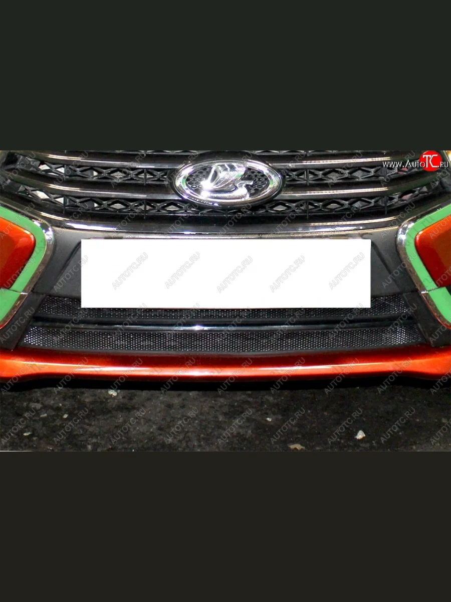 Защитная решётка в воздуховод автомобиля Russtal (черная) Лада ВАЗ Веста 2180 седан дорестайлинг (2015-2023)  с доставкой в г. Керчь