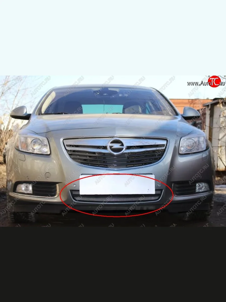 Защитная решётка в воздуховод автомобиля (дорестайлинг) Russtal (хром) Opel Insignia A дорестайлинг седан (2008-2013)  в Керчи Республика Крым