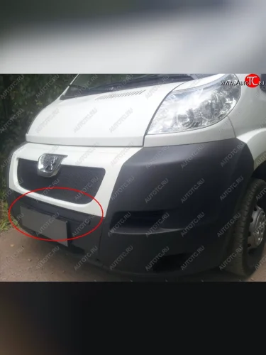 Средняя решётка в воздуховод автомобиля Russtal (черная) Peugeot Boxer 250 (2006-2014)