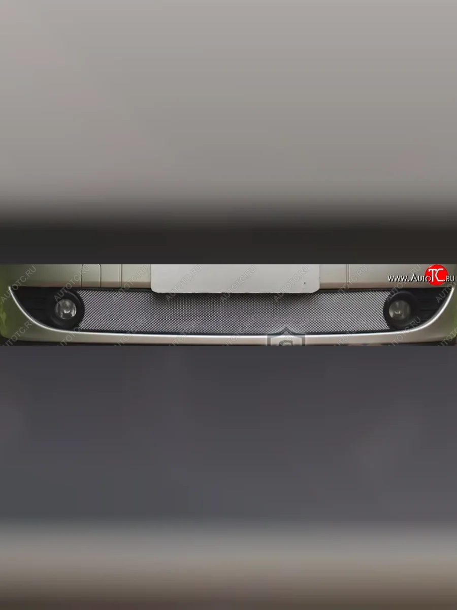 Нижняя решётка в воздуховод автомобиля Russtal (хром) Renault Kaptur дорестайлинг (2016-2020)  в Перми Пермском крае