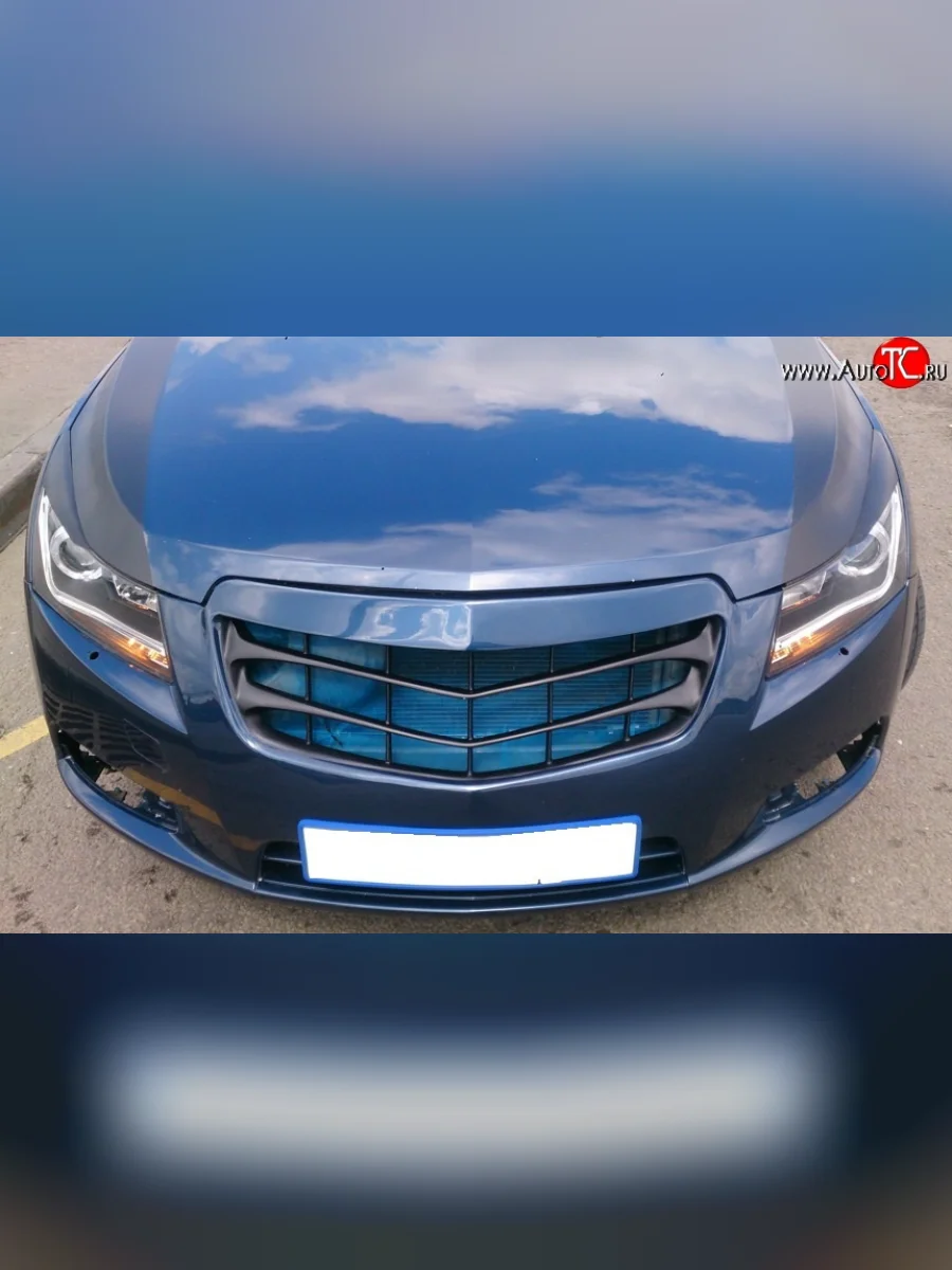 Радиаторная решётка (дорестайлинг) Sport v2 Chevrolet Cruze J300 седан дорестайлинг (2009-2012) (Неокрашенная)  в Самаре Самарской области