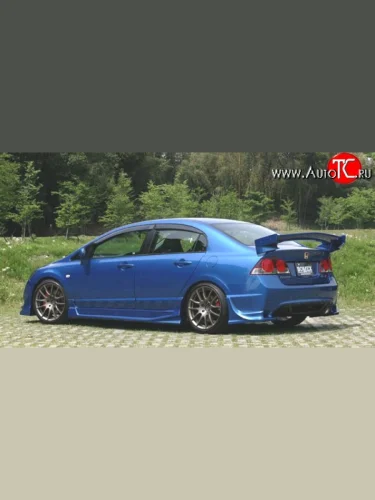 Пороги накладки Bomex Style Honda Civic FD седан дорестайлинг (2005-2008)