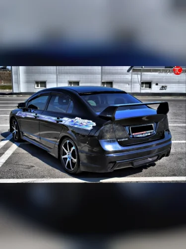 Задний бампер INGS+1 Honda Civic FD седан дорестайлинг (2005-2008)