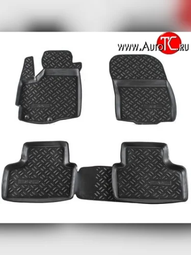 Комплект ковриков в салон Aileron 4 шт. (полиуретан) Mitsubishi ASX дорестайлинг (2010-2012)