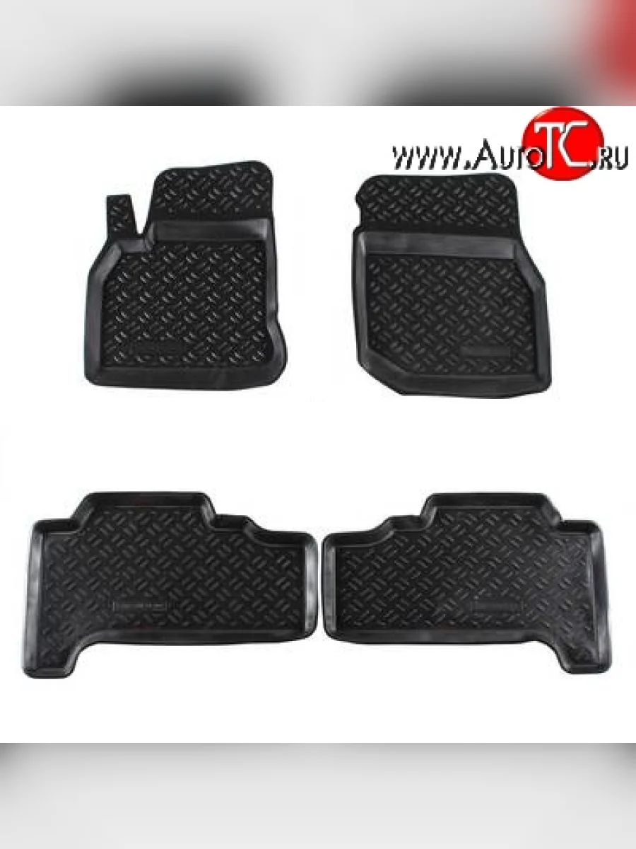 Комплект ковриков в салон Aileron 4 шт. (полиуретан) Toyota Land Cruiser 10 100 дорестайлинг (1998-2002)  в Керчи Республика Крым
