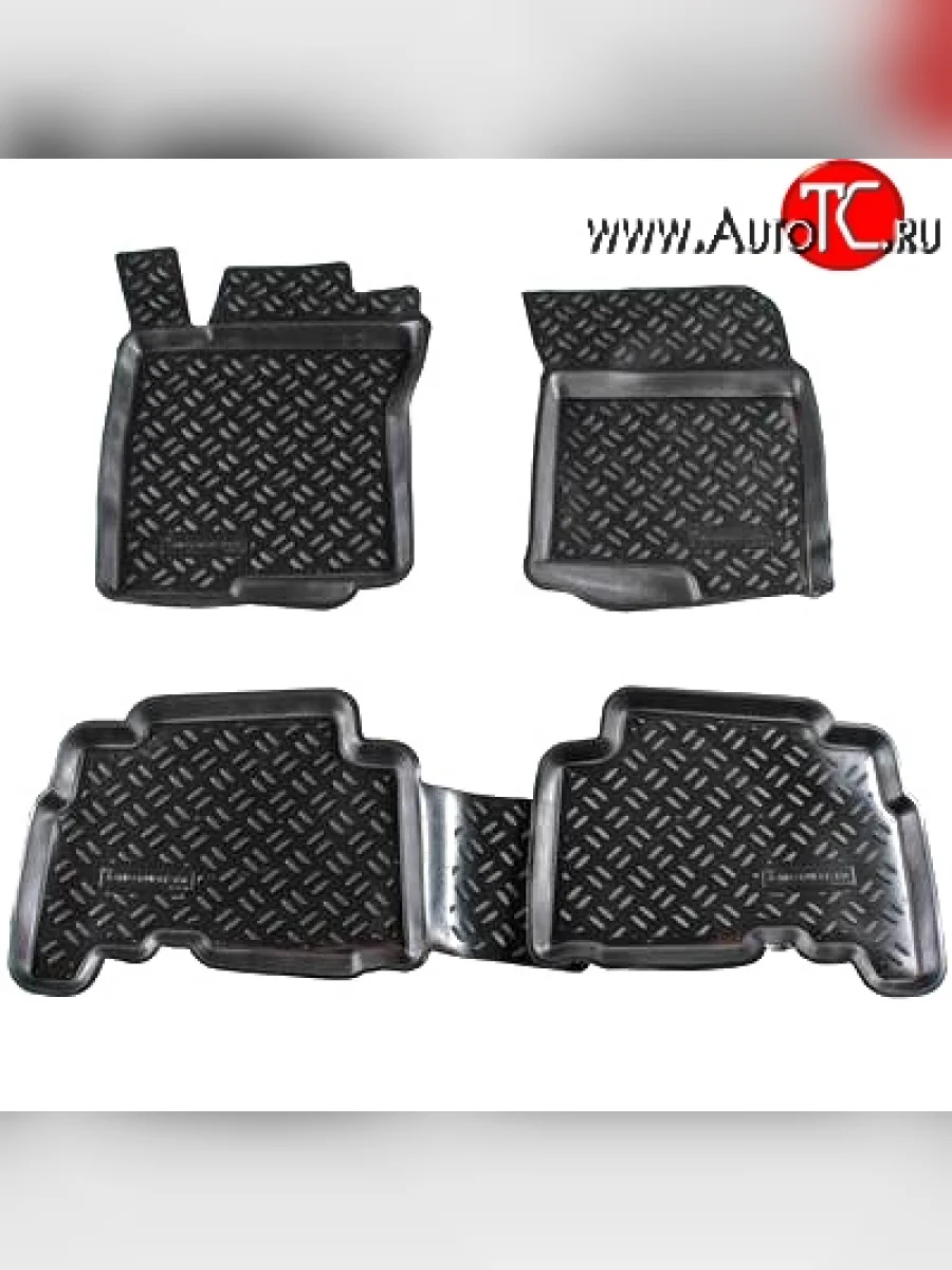 Комплект ковриков в салон Aileron 4 шт. (полиуретан) Toyota Land Cruiser Prado J150 дорестайлинг (2009-2013)  в Перми Пермском крае