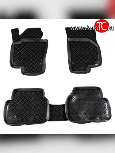 Комплект ковриков в салон Aileron 4 шт. (полиуретан). Volkswagen Passat B6 седан (2005-2011)