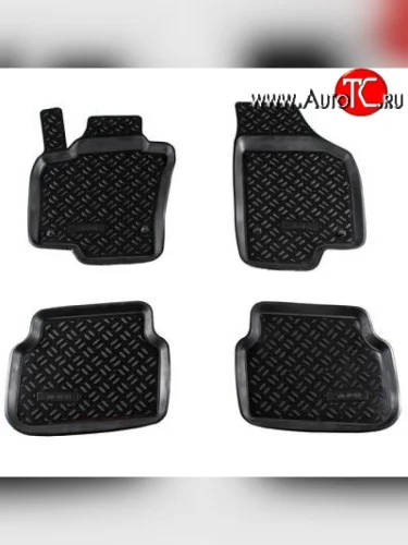 Комплект ковриков в салон Aileron 4 шт. (полиуретан) Volkswagen Tiguan NF дорестайлинг (2006-2011)