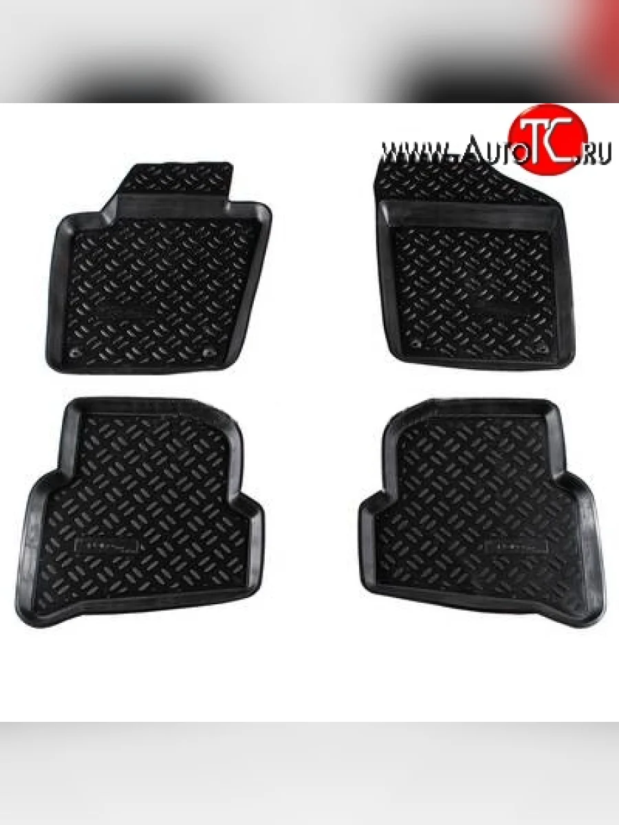 Комплект ковриков в салон Aileron 4 шт. (полиуретан) Volkswagen Polo Mk5 6R,6C,61 хэтчбек 5 дв. дорестайлинг (2009-2015)  в Самаре Самарской области