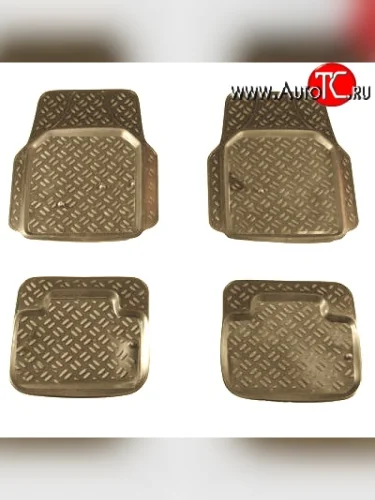 Комплект универсальных ковриков в салон Aileron 4 шт. (полиуретан, бежевые) INFINITI Qx50 J50 дорестайлинг (2013-2016)