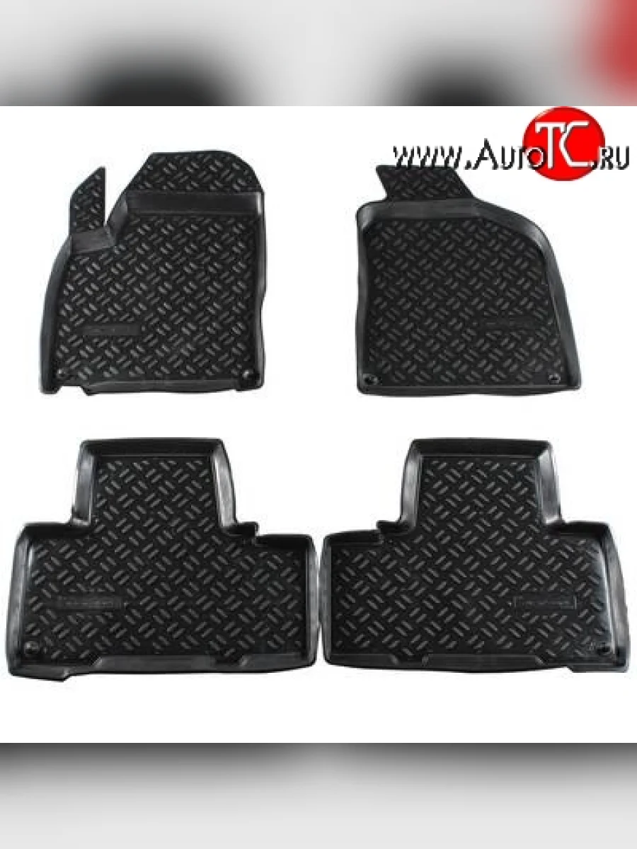 Комплект ковриков в салон Aileron 4 шт. (полиуретан) SSANGYONG Actyon дорестайлинг (2010-2013)  с доставкой в г. Пермь