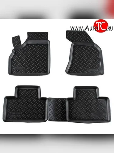 Комплект ковриков в салон Aileron 4 шт. (полиуретан) Лада ВАЗ Приора 2170 седан дорестайлинг (2007-2014)