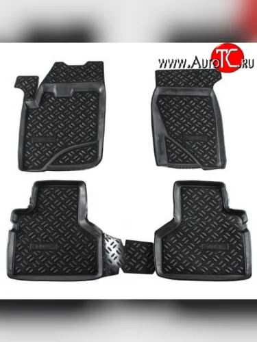 Комплект ковриков в салон Aileron 4 шт. (полиуретан) Chevrolet Niva 2123 рестайлинг (2009-2020)
