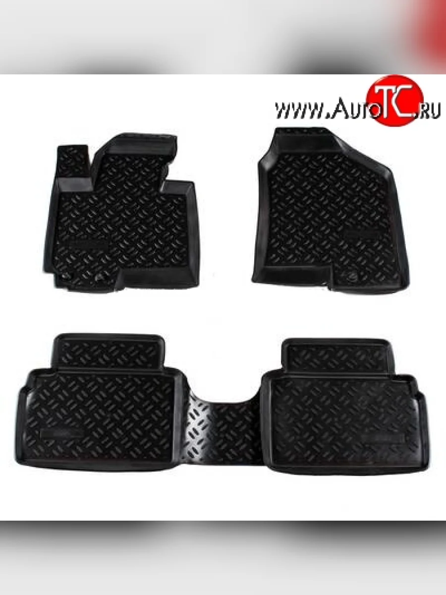 Комплект ковриков в салон Aileron 4 шт. (полиуретан) Hyundai IX35 LM дорестайлинг (2009-2013)  в Перми Пермском крае