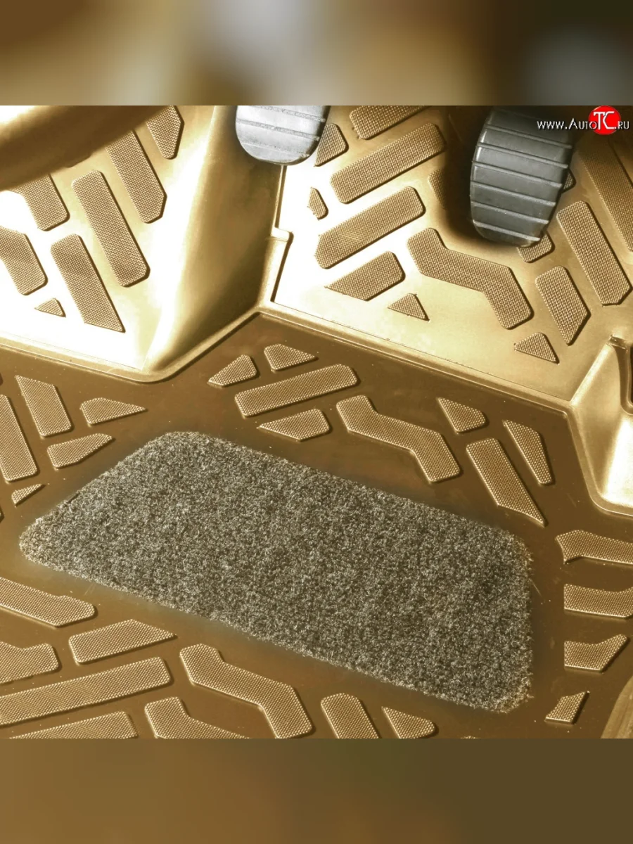 Коврики в салон Aileron 4 шт. (полиуретан, бежевые) Toyota Camry XV30 дорестайлинг (2001-2004)  в Перми Пермском крае