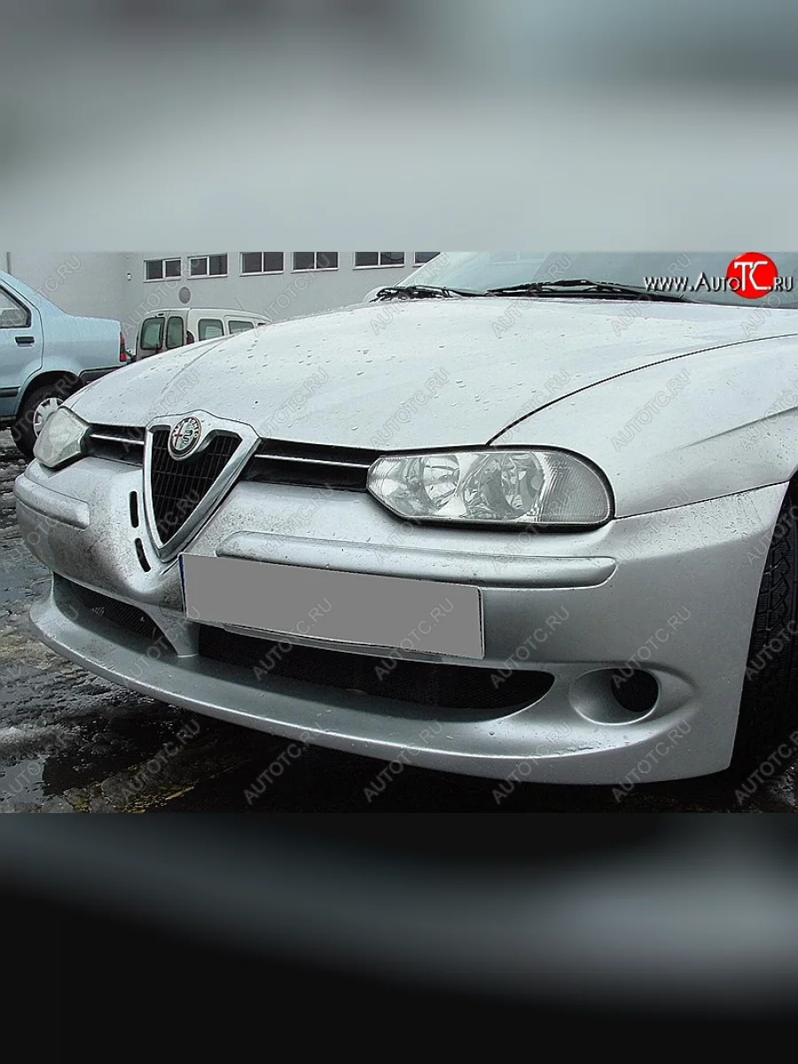 Передний бампер CT v3 Alfa Romeo 156 932 дорестайлинг, седан (1996-2002) (Неокрашенный)  в Воронеже Воронежской области