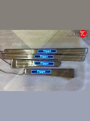 Накладки на порожки автомобиля CT Chery Tiggo T11 дорестайлинг (2005-2013)