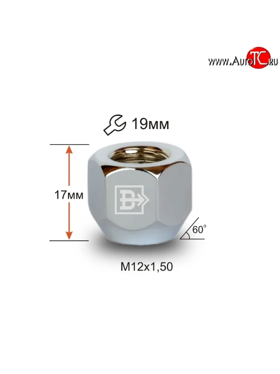 Колёсная гайка Вектор M12 1.5 Seat Toledo Mk1 седан (1991-1999)