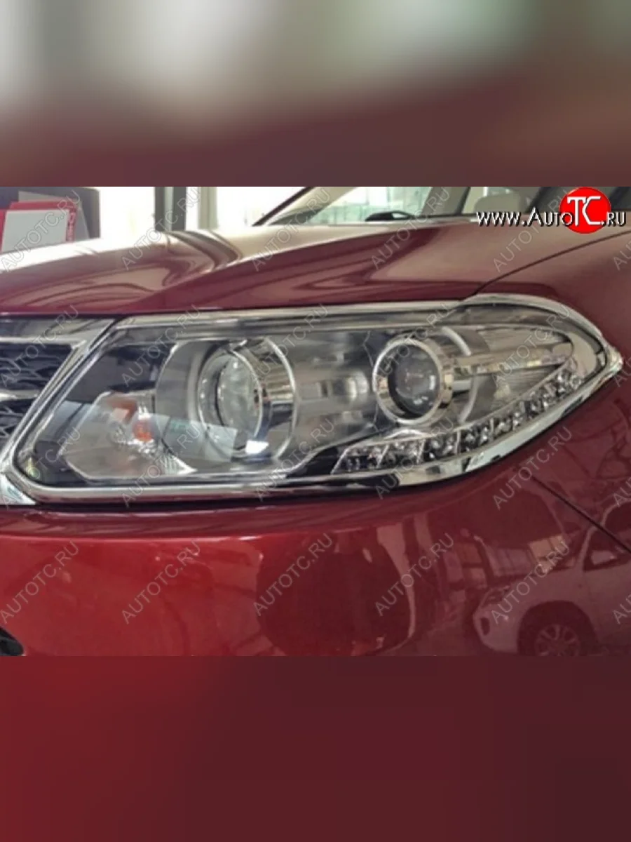 Накладки на фары СТ Chery Tiggo 5 (T21) дорестайлинг (2014-2017) (Неокрашенные)  в Керчи Республика Крым