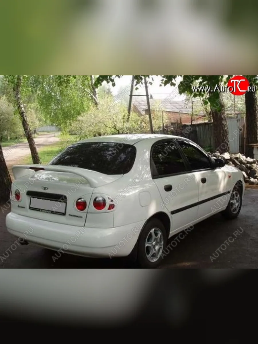 Спойлер CT v4 Daewoo Sense Т100 седан (1997-2008) (Неокрашенный)  в Керчи Республика Крым