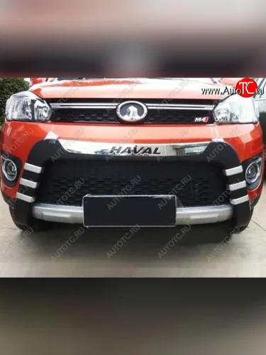 Накладка на передний бампер СТ Great Wall Hover M4 (2012-2016)