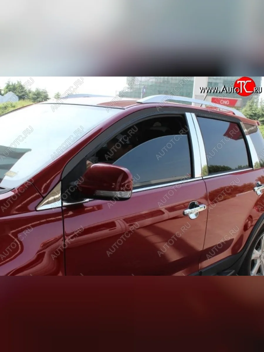 Накладки на центральные стойки дверей СТ Great Wall Hover M4 (2012-2016) (Неокрашенные)  в Перми Пермском крае