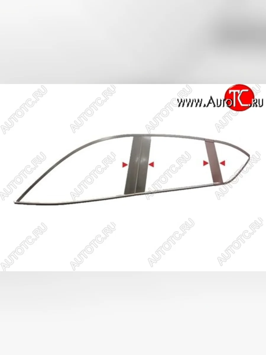 Цетральные накладки на стойки дверей СТ Geely GX7 (2011-2015) (Неокрашенные)  в Керчи Республика Крым