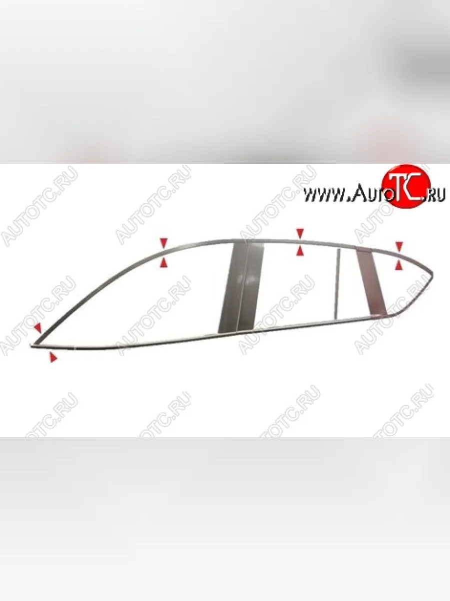Верхние накладки на двери СТ Geely GX7 (2011-2015) (Неокрашенные)  в Керчи Республика Крым