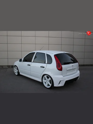 Пороги накладки Lex Лада ВАЗ Калина 1118 седан (2004-2013)