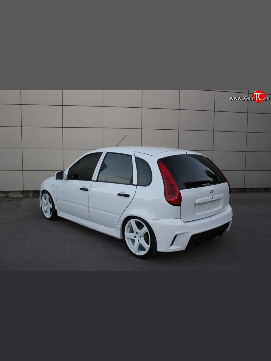 Пороги накладки Lex Лада ВАЗ Калина 1118 седан (2004-2013) (Неокрашенные)  в Керчи Республика Крым