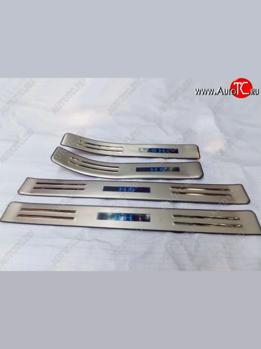 Накладки на порожки автомобиля СТ v2 Great Wall Hover H6 (2012-2016)  в Керчи Республика Крым