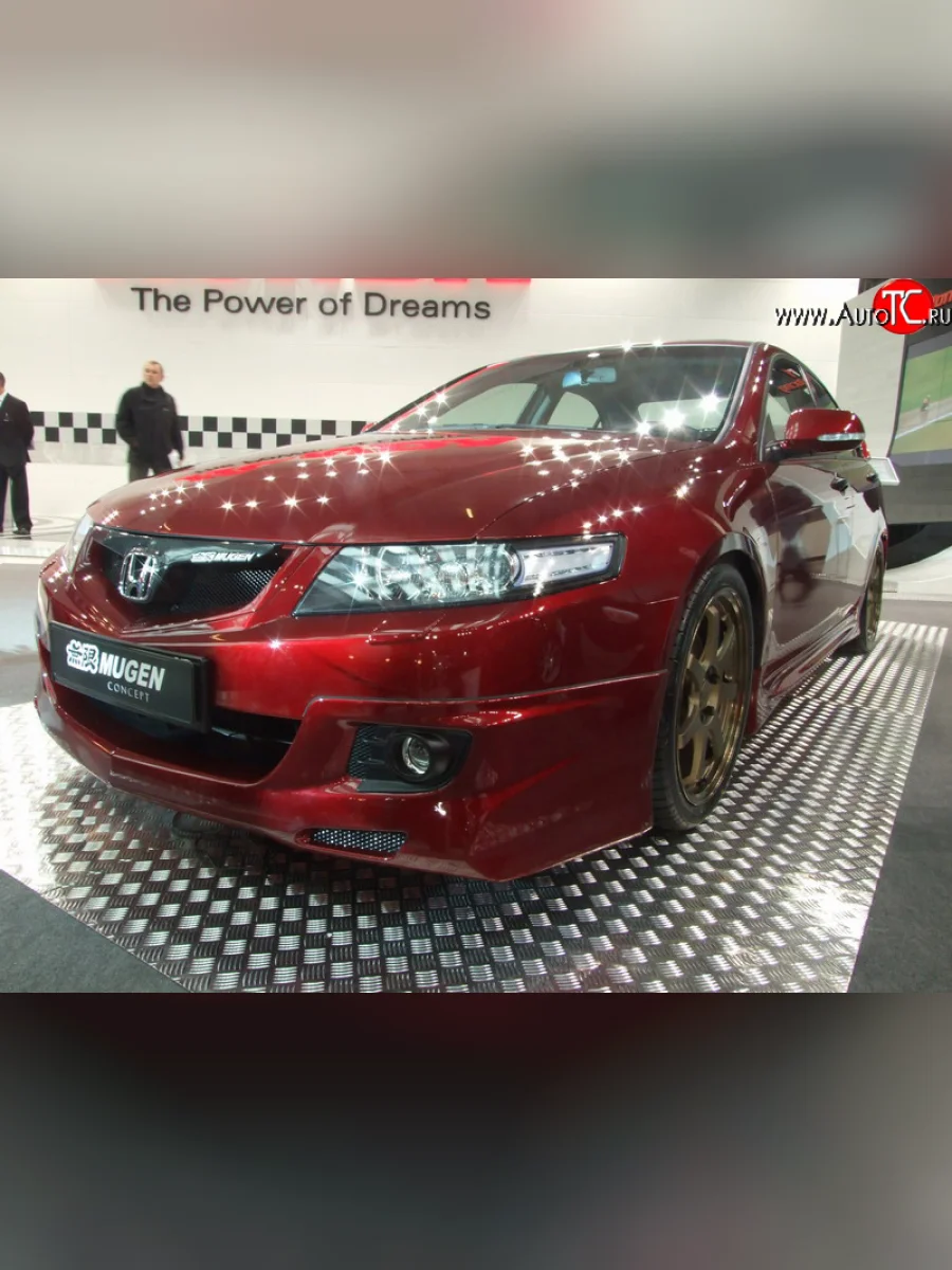 Накладка переднего бампера Mugen Style  Honda Accord (2005-2008) 7 CL, 7 CM (Неокрашенная)  в Самаре Самарской области