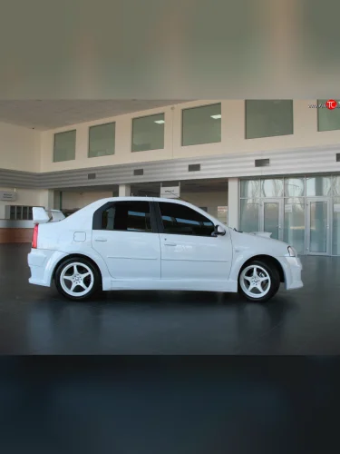 Пороги накладки Power DM Renault Logan  1 (2004-2010) дорестайлинг