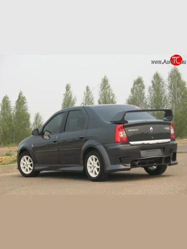 Задний бампер Power DM 2 Renault Logan  1 (2010-2016) рестайлинг