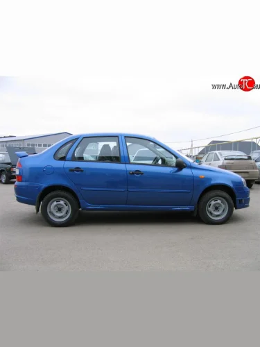 Пороги накладки Камея Лада ВАЗ Гранта  2190 - Калина Спорт  1119