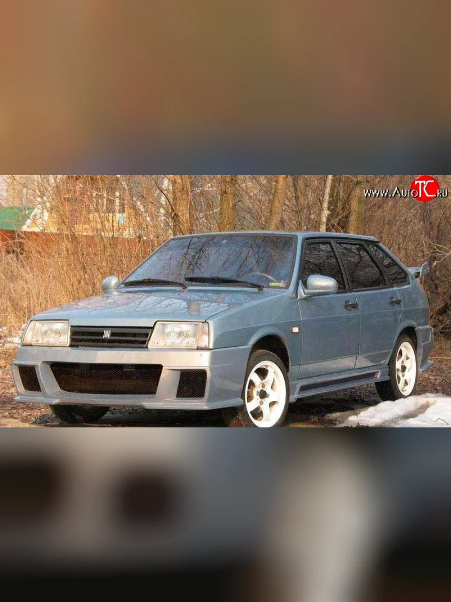 Передний бампер Solo-DM Лада ВАЗ 2108 (1984-2003) (Без сетки, Неокрашенный)  в Керчи Республика Крым