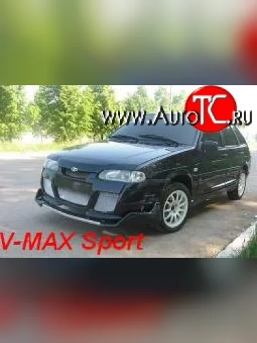 Спойлер переднего бампера V-MAX Лада ВАЗ 2113 (2004-2013)