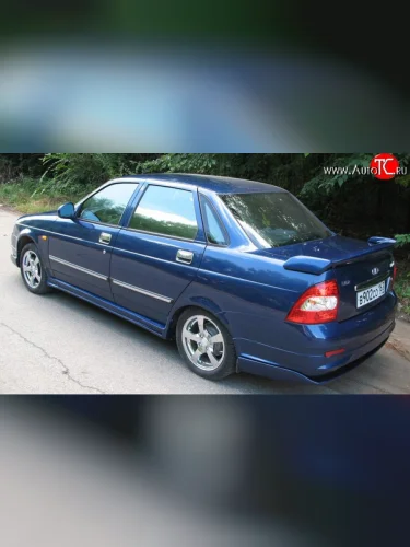 Накладка заднего бампера Credo DM mini Лада ВАЗ Приора  2170 (2007-2014) седан дорестайлинг