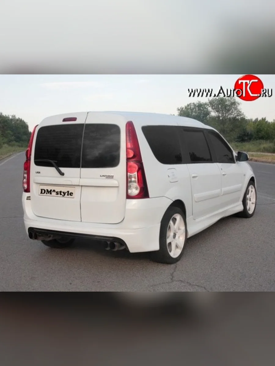 Накладка на задний бампер DMstyle Лада ВАЗ Ларгус дорестайлинг R90 (2012-2021) (Неокрашенная)  в Керчи Республика Крым