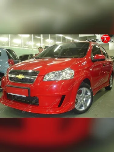 Передний бампер CT Chevrolet Aveo T250 седан рестайлинг (2006-2011)
