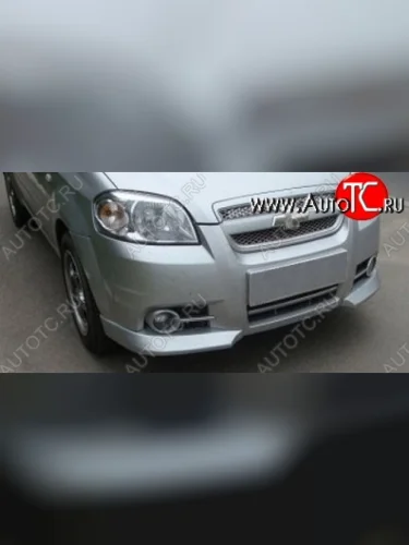 Клыки на передний бампер CT v2 Chevrolet Aveo T250 седан рестайлинг (2006-2011)
